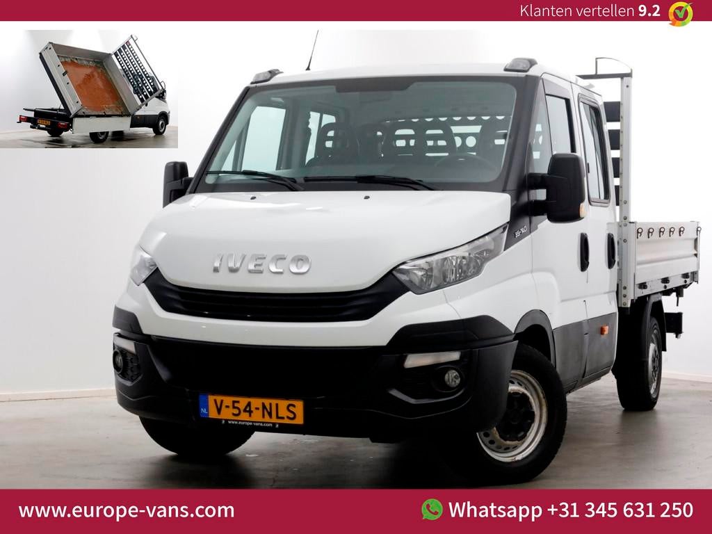 Iveco Daily 35S14 316pk E6 L2H1 D.C. 3-Zijdige Kipper Airco/, Gebruikt, Euro 6, Iveco, 7 stoelen
