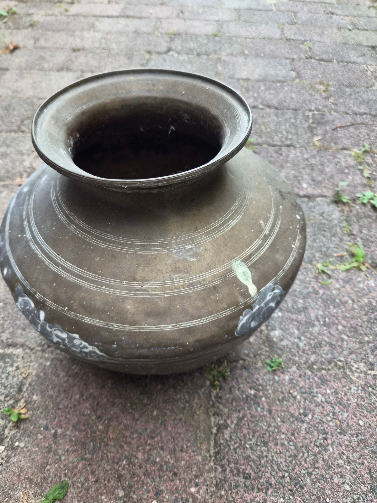 oude koperen pot, Ophalen of Verzenden