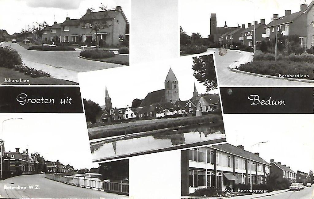 Bedum- -5-luik., Verzenden, 1960 tot 1980, Gelopen, Groningen