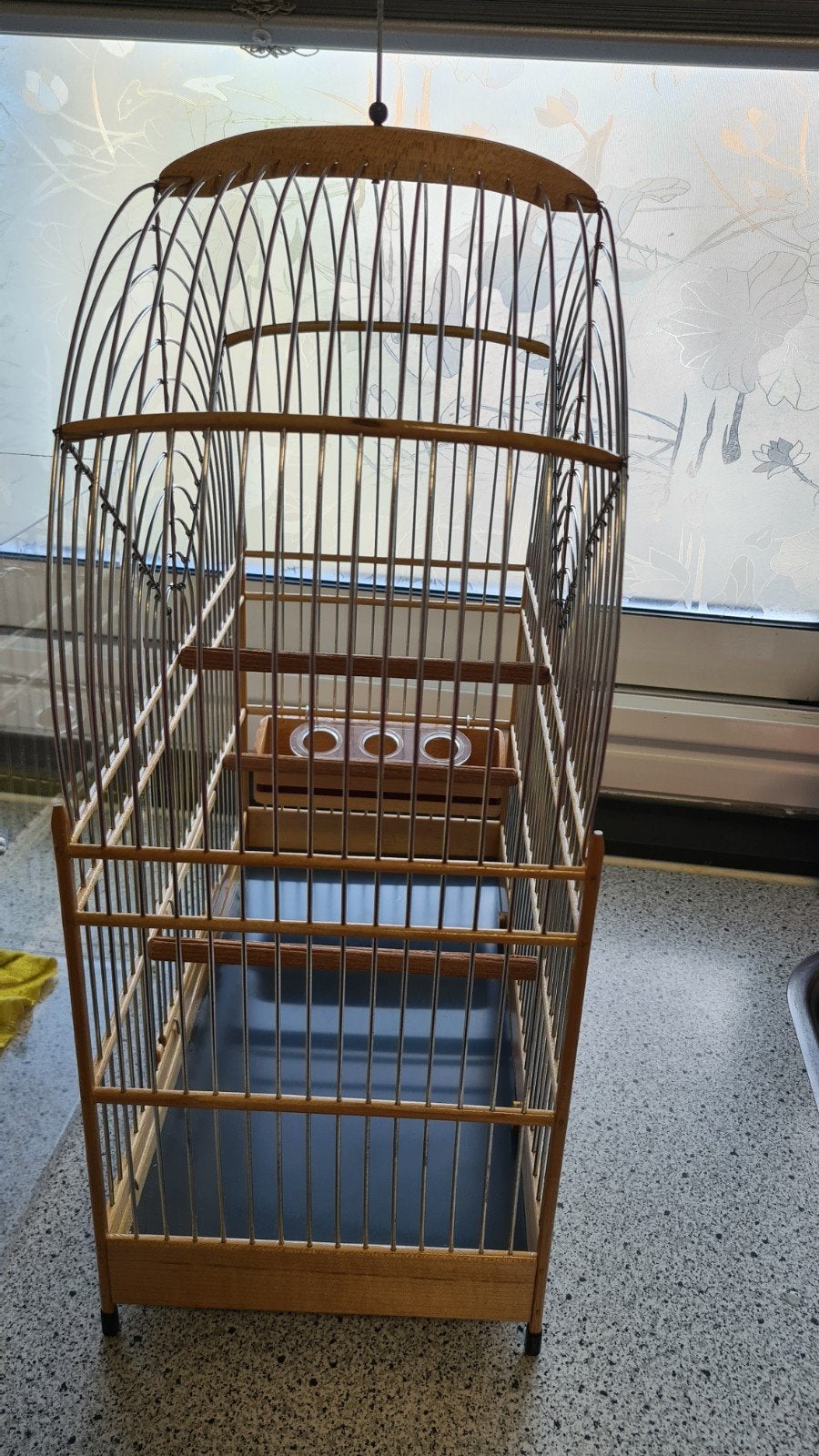 Tk nwe twa kooi inclusief opvangbak, Dieren en Toebehoren, Ophalen, Nieuw, Hout, Vogelkooi