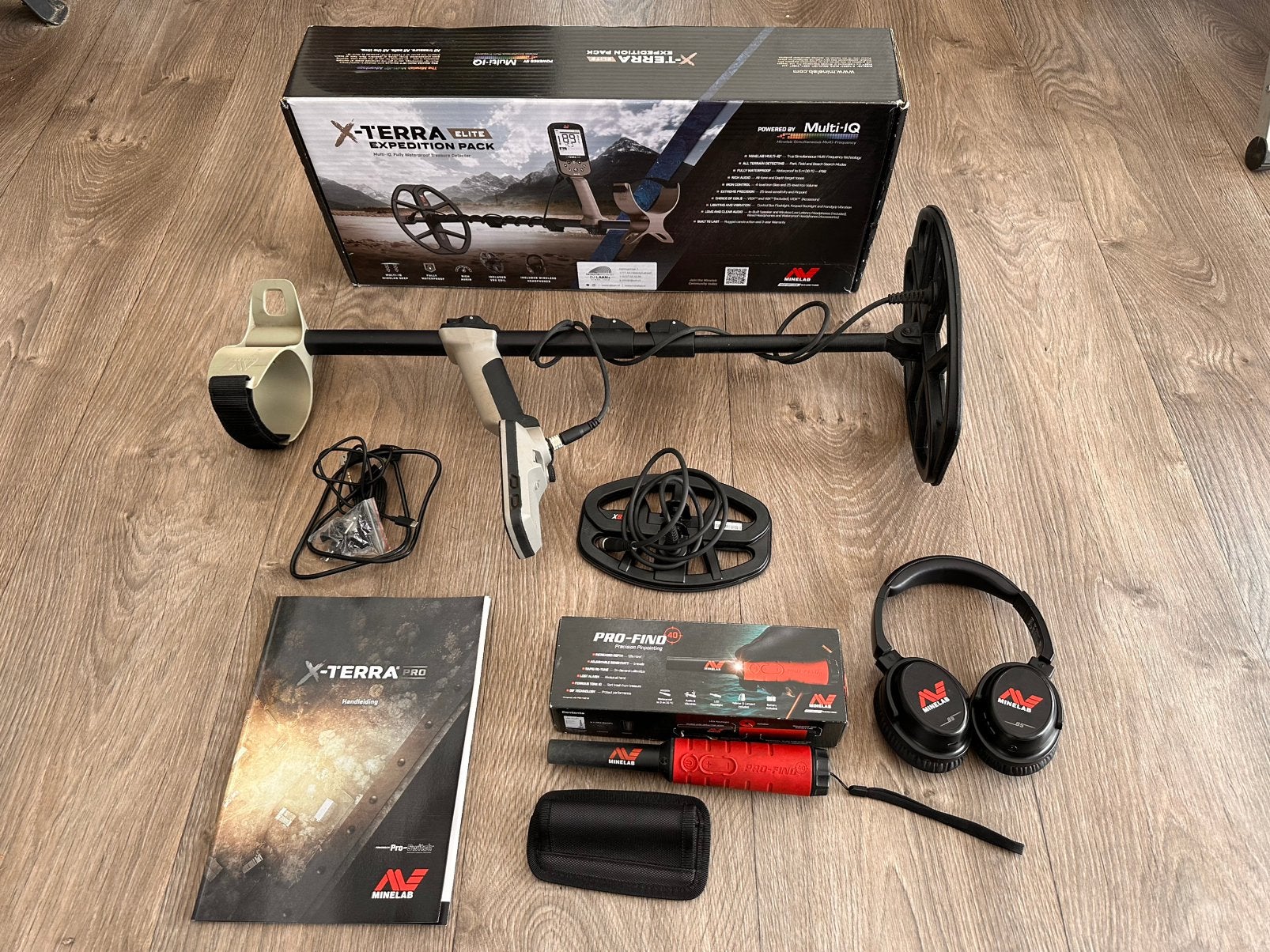 minelab X-terra elite expedition pack + profind 40 pinpointe, Ophalen of Verzenden, Minelab