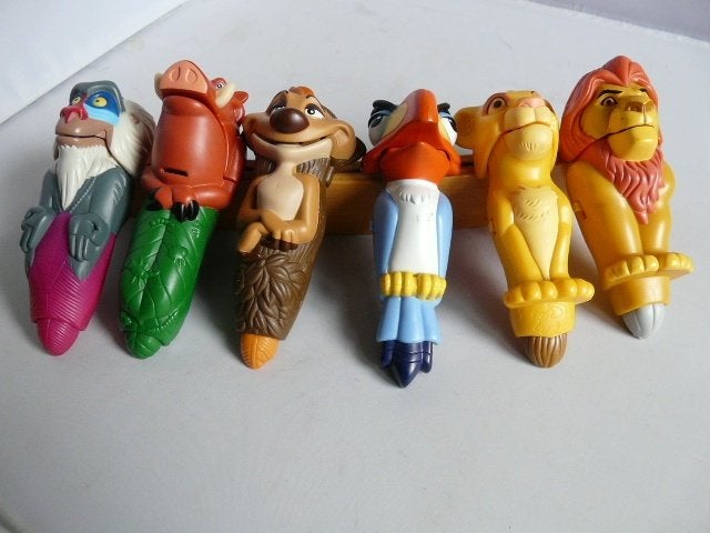 McDonalds 2003 #  Lion King 6x - foto's, Ophalen of Verzenden, Leeuwenkoning of Jungle Boek, Zo goed als nieuw, Beeldje of Figuurtje