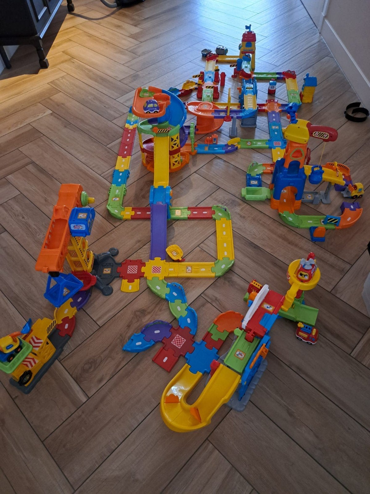 Grote set speelgoed autos van VTech Toet Toet Auto's, Ophalen, Gebruikt