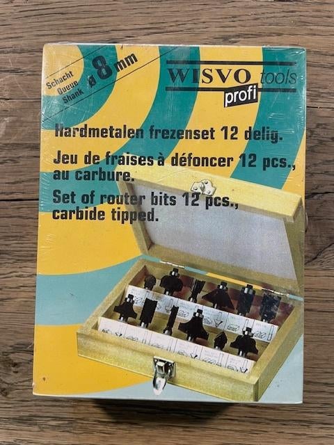 Wisvo Frezenset 12 delig, Doe-het-zelf en Verbouw, Ophalen of Verzenden, Nieuw