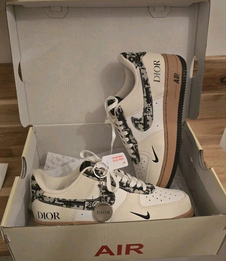 Nike air force 1 Dior sneakers maat 40, Verzenden, Wit, Nike air force, Nieuw