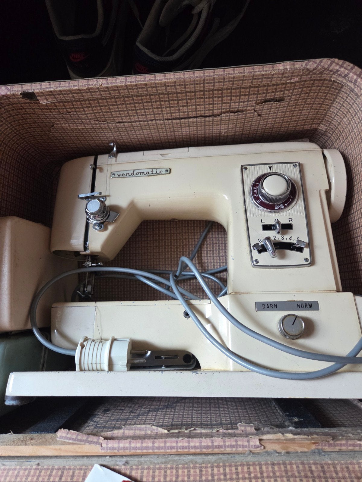 Vintage Vendomatic Naaimachine in Koffer, Ophalen of Verzenden