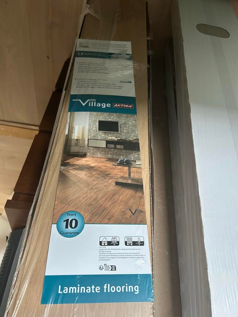 Gamma Laminaat Geolied Eiken Naturel - Village Aktie, Ophalen, 50 tot 150 cm, Nieuw, Minder dan 5 m²
