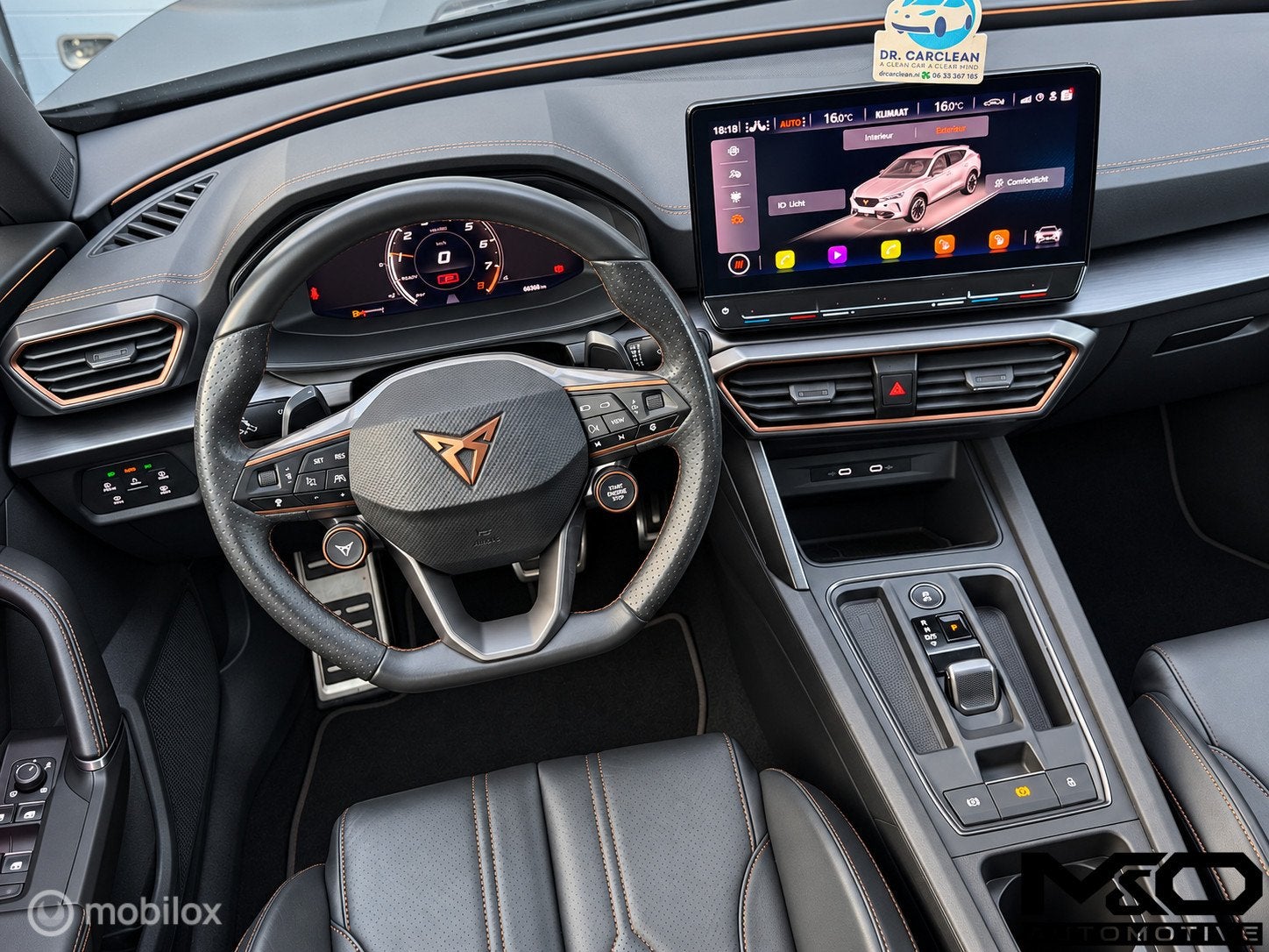 CUPRA Formentor 2.5 TSI VZ5 | SCHAAL| 360 |KEYLESS | BEATS |, Auto's, Automaat, Gebruikt, Verwarmde buitenspiegels, Leder