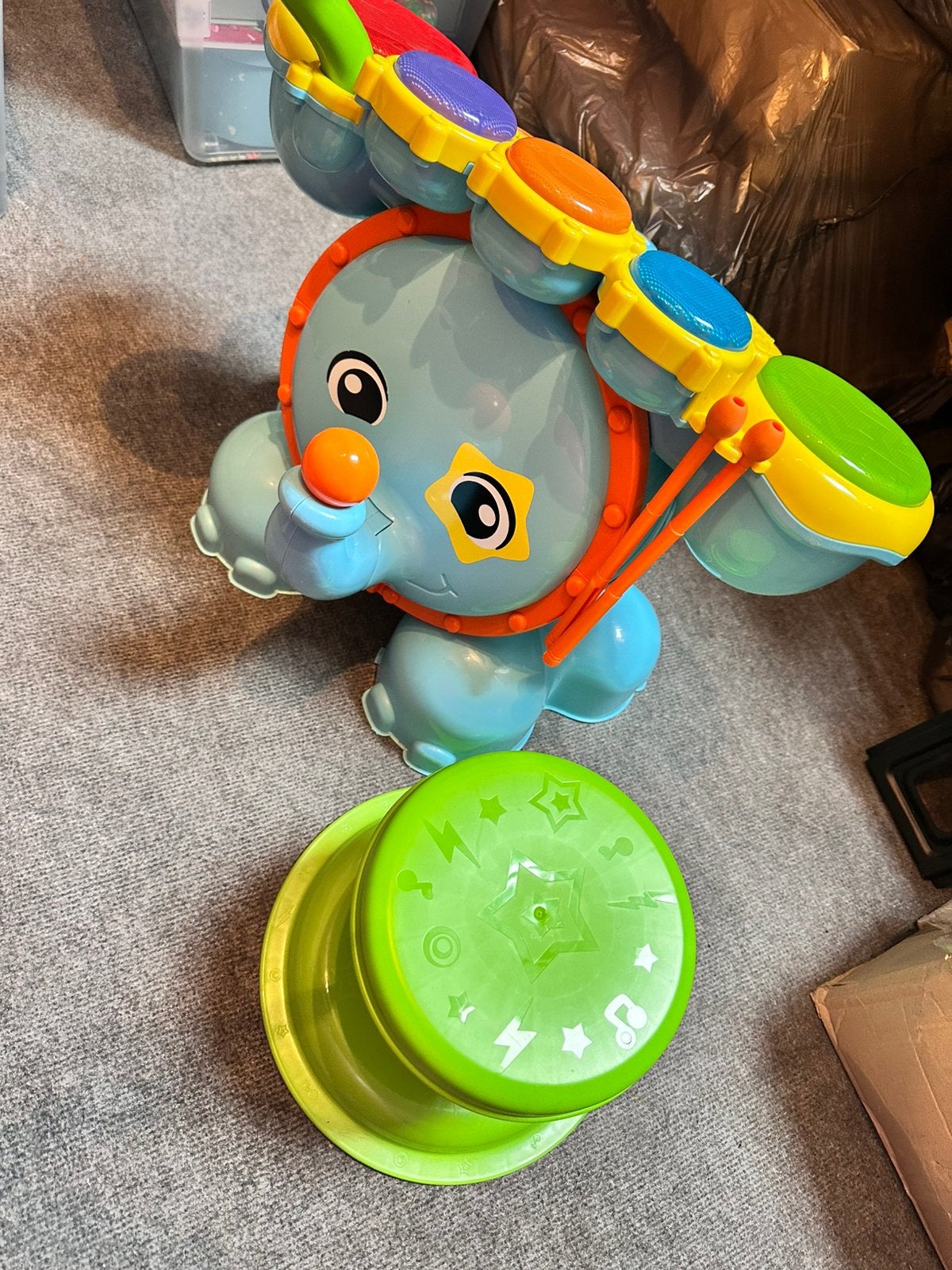 Vtech drumstel met kruk, Ophalen, Zo goed als nieuw