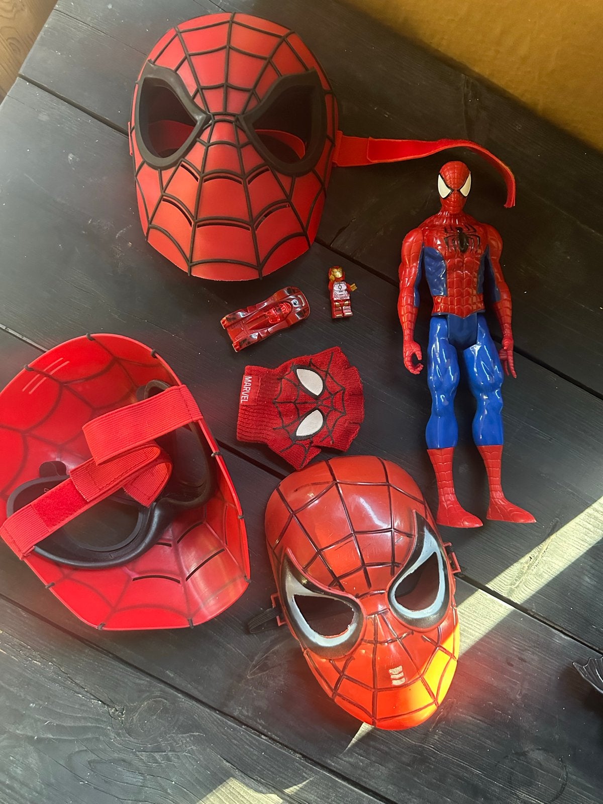 Spider-Man Speelgoed Set: Maskers, Pop, LEGO & Hotwheels, Ophalen of Verzenden, Gebruikt