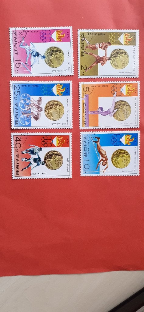 Noord-Korea Olympische Spelen - 1976Montreal, Postzegels en Munten, Verzenden, Gestempeld, Oost-Azië