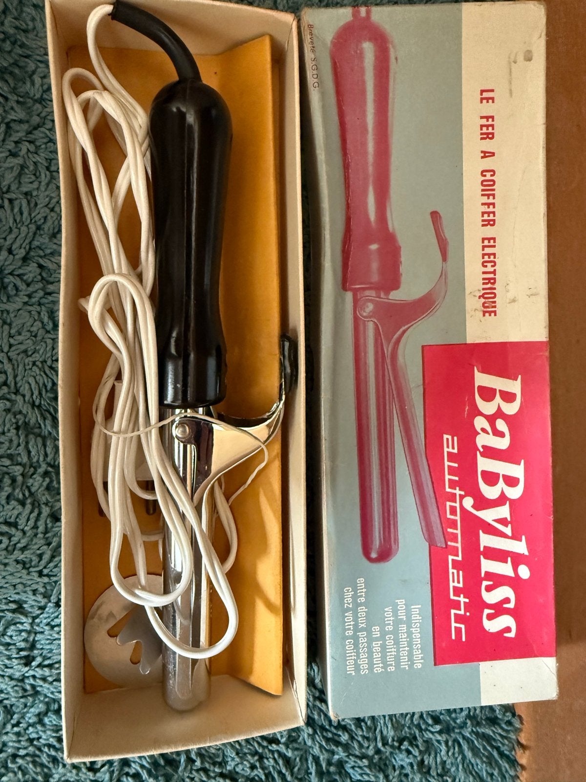Vintage BaByliss krultang 220V 25W - Nooit gebruikt, Ophalen of Verzenden, Nieuw, Haarverzorging