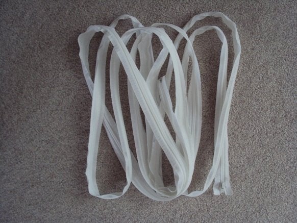 Nieuwe deelbare witte rits 595 cm voor meerdere doeleinden, Ophalen of Verzenden, Nieuw, Rits of Sluiting