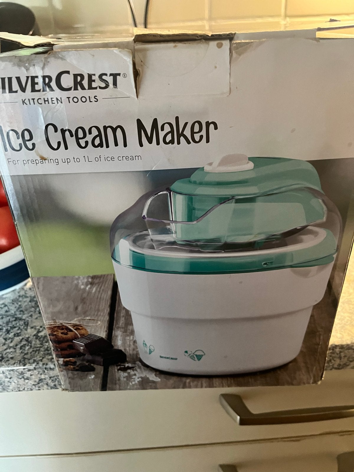 IJsmaker - Maak zelf heerlijk ijs!, Witgoed en Apparatuur, Ophalen of Verzenden, Zo goed als nieuw, Koelelement