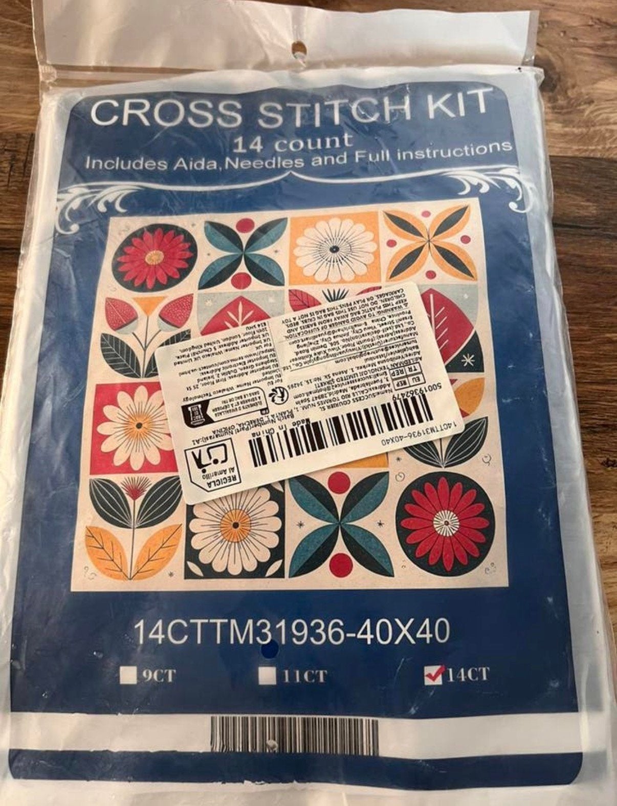 Cross stitch kit 14 count, Hobby en Vrije tijd, Ophalen of Verzenden, Nieuw, Handborduren, Borduurpakket