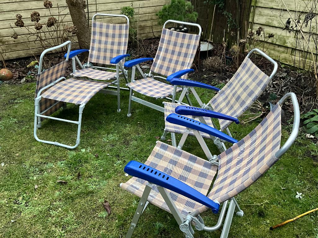 4x dukdalfstoelen, Ophalen, Campingstoel