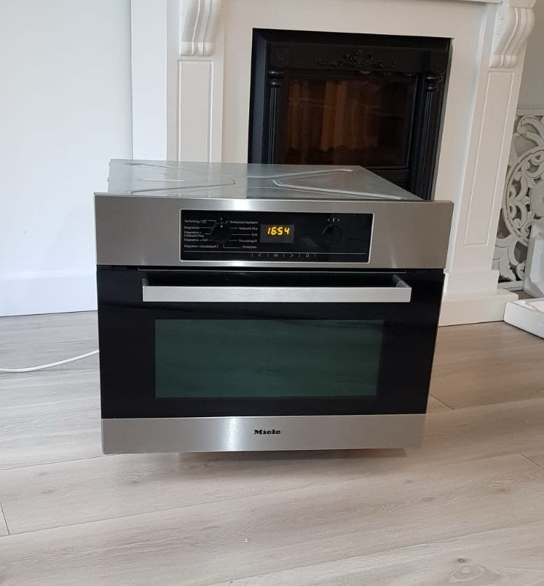 Miele combi oven magnetron, Witgoed en Apparatuur, Ovens, Ophalen, 45 tot 50 cm, Gebruikt, Combi-oven