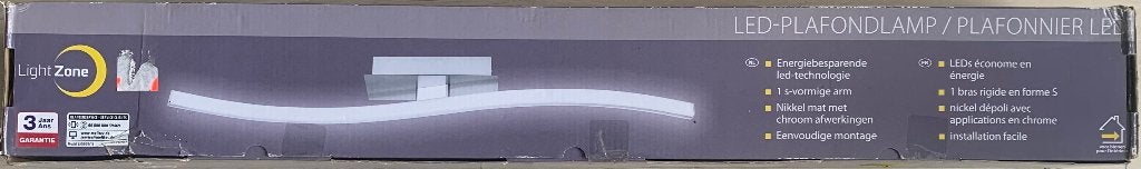 LightZone LED-Plafondlamp [ALDI] 80cm, S-Vorm, Ophalen of Verzenden, Nieuw, Plafondlamp
