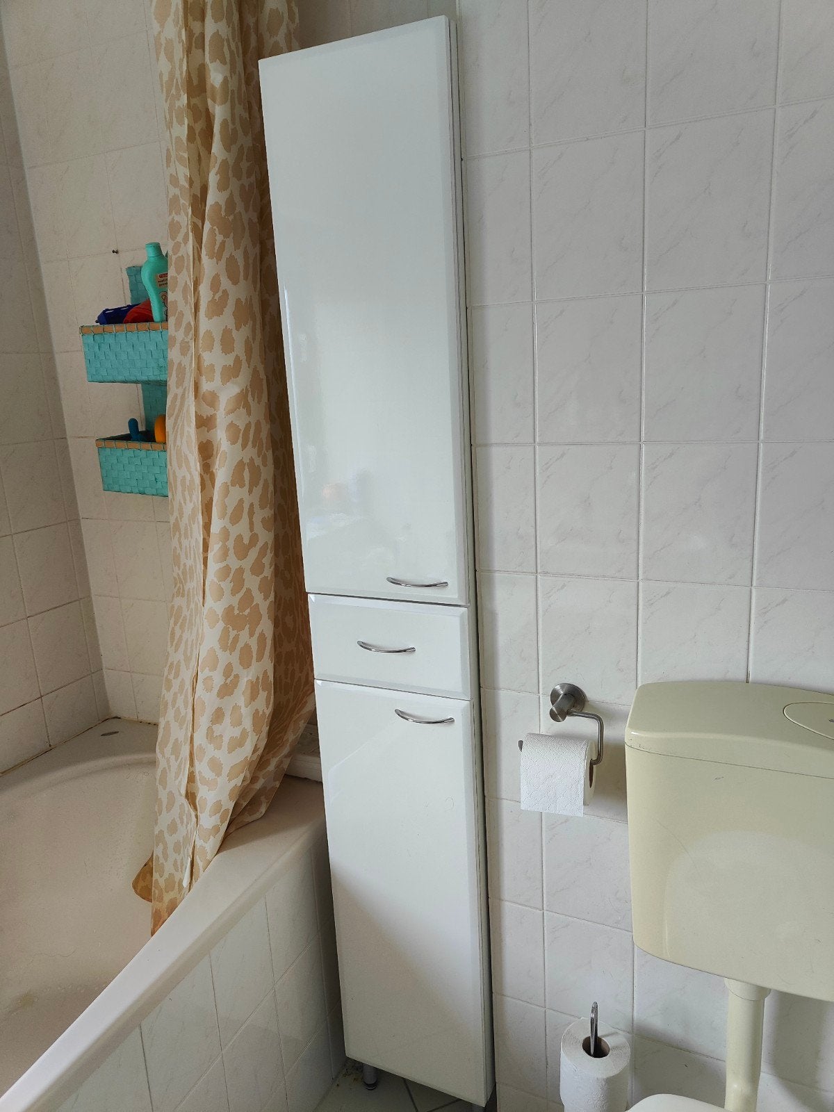 Hoge Badkamerkast Staand 190x30x30cm, Huis en Inrichting, Badkamer | Badkamermeubels, Ophalen, (Half)hoge kast, Minder dan 50 cm