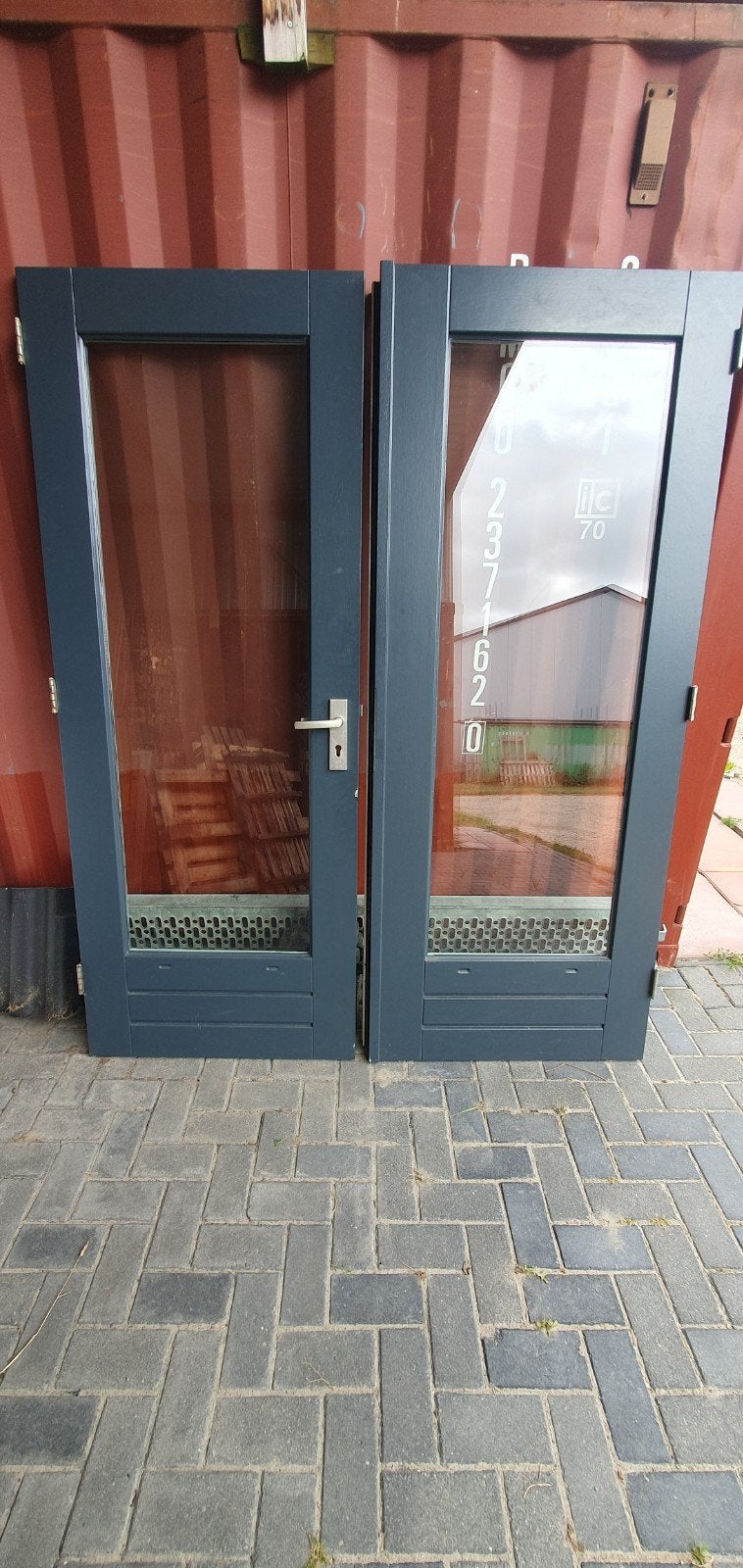 Hardhouten Buiten- en Tuindeuren met SKG** Beslag, Doe-het-zelf en Verbouw, Deuren en Horren, Ophalen, 80 tot 100 cm, 200 tot 215 cm