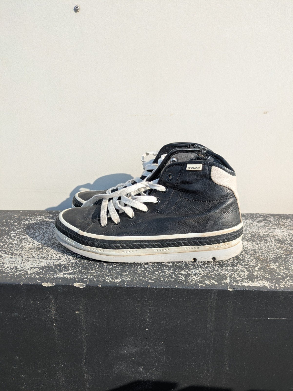 Wolky hoge sneakers zwart/wit, Wolky, Wolky, Geen idee, Zwart