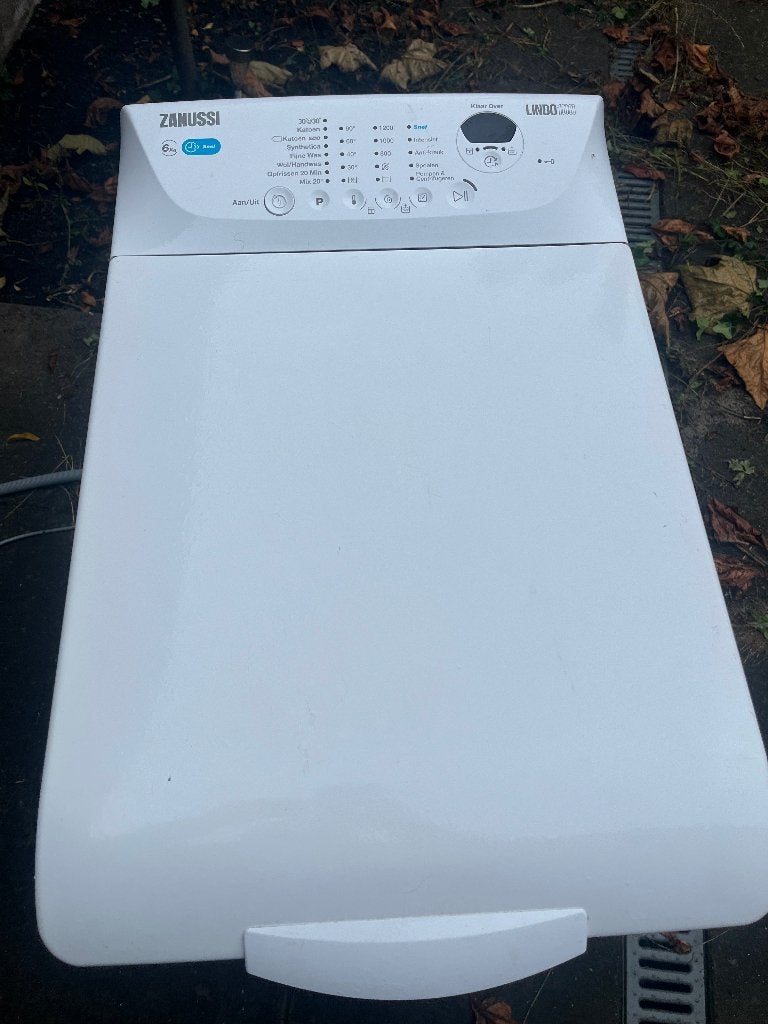 Zanussi lindo 100 bovenlader 6 kg, Witgoed en Apparatuur, Ophalen, 1200 tot 1600 toeren, 4 tot 6 kg, Bovenlader