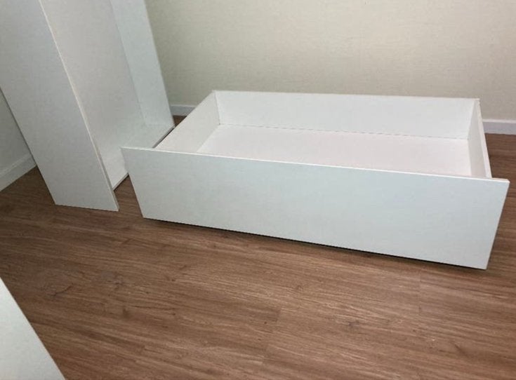 Ikea MALM lades wit en bruin-zwart, Huis en Inrichting, Kasten | Ladekasten, Ophalen, Gebruikt, 1 of 2 laden, 50 tot 100 cm