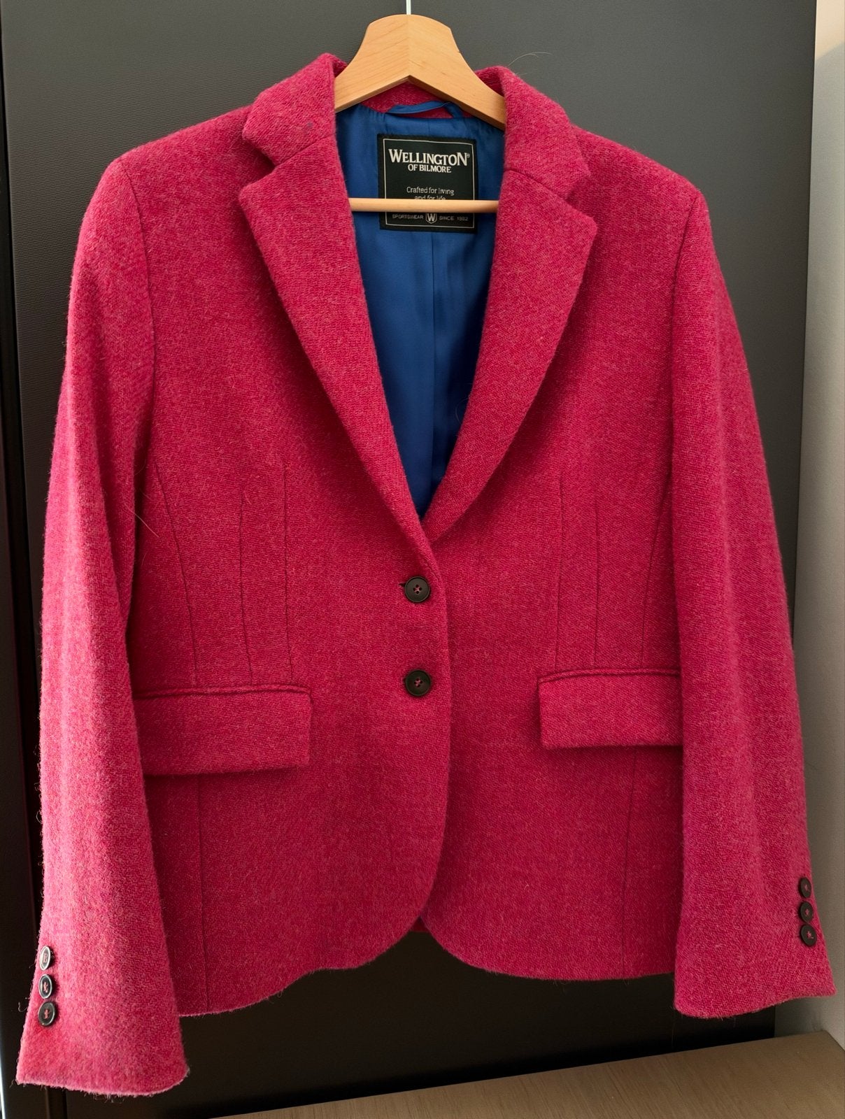 Wellington of Bilmore Dames Colbertjas Harris Tweed Maat L, Kleding | Dames, Maat 42/44 (L), Ophalen of Verzenden, Zo goed als nieuw