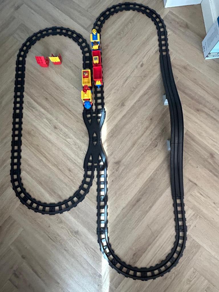 Duplo Treinset met Rails en Wagons - Zo goed als nieuw, Ophalen of Verzenden, Zo goed als nieuw, Duplo, Complete set