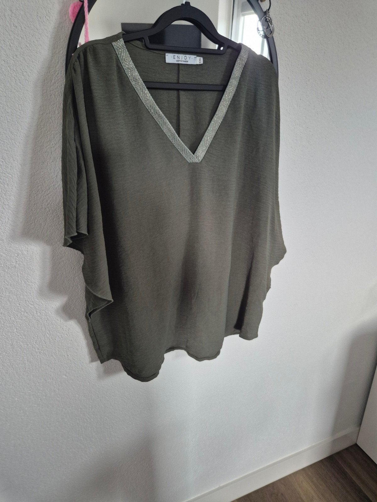 Shirt enjoy xxl, Ophalen of Verzenden, Zo goed als nieuw, Maat 46/48 (XL) of groter, Korte mouw
