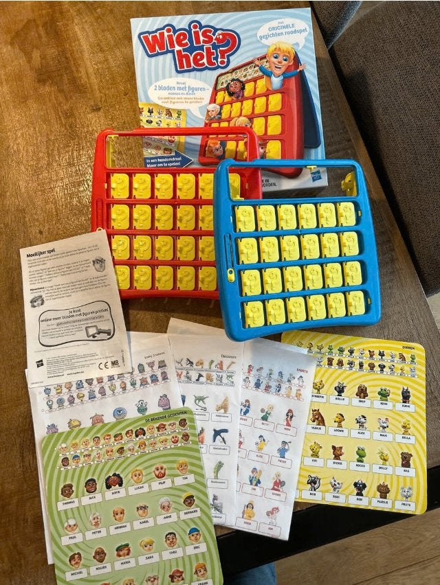 Wie is het? Origineel gezelschapsspel, Een of twee spelers, Ophalen of Verzenden, Zo goed als nieuw, Jumbo