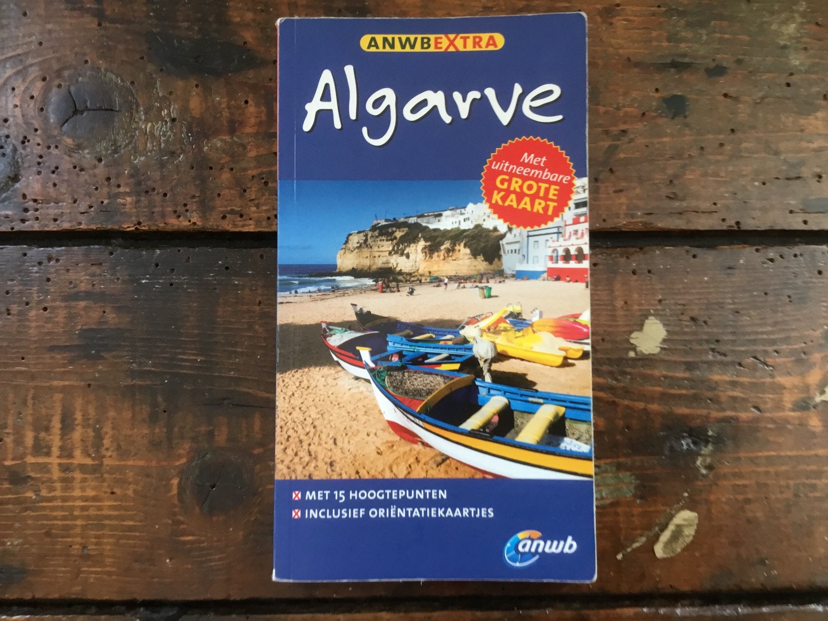 ANWB extra reisgids: Algarve + kaart., Europa, Ophalen of Verzenden, Zo goed als nieuw, Reisgids of -boek