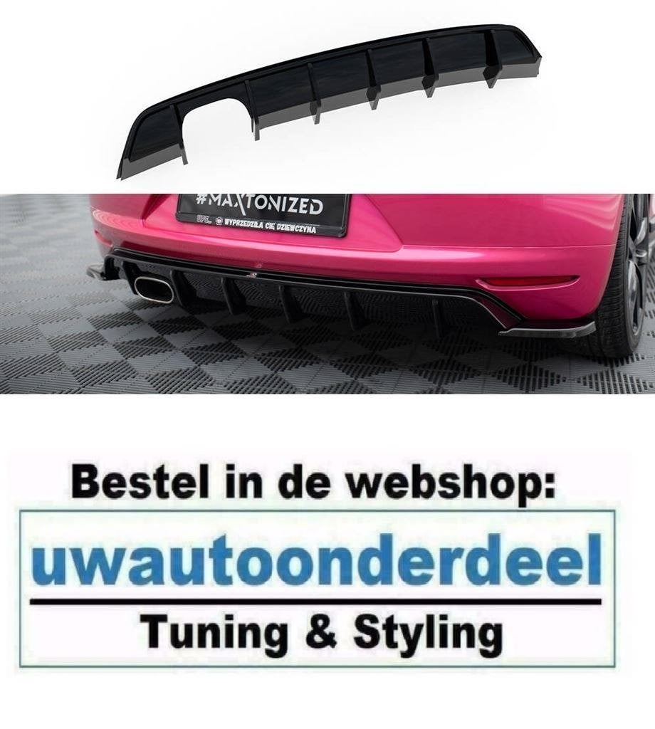 Maxton Rear Valance Centre Diffuser Spoiler Geschikt voor VW, A.parts@hotmail.nl, Trasmolenlaan 12 3447 GZ Woerden, Verzenden