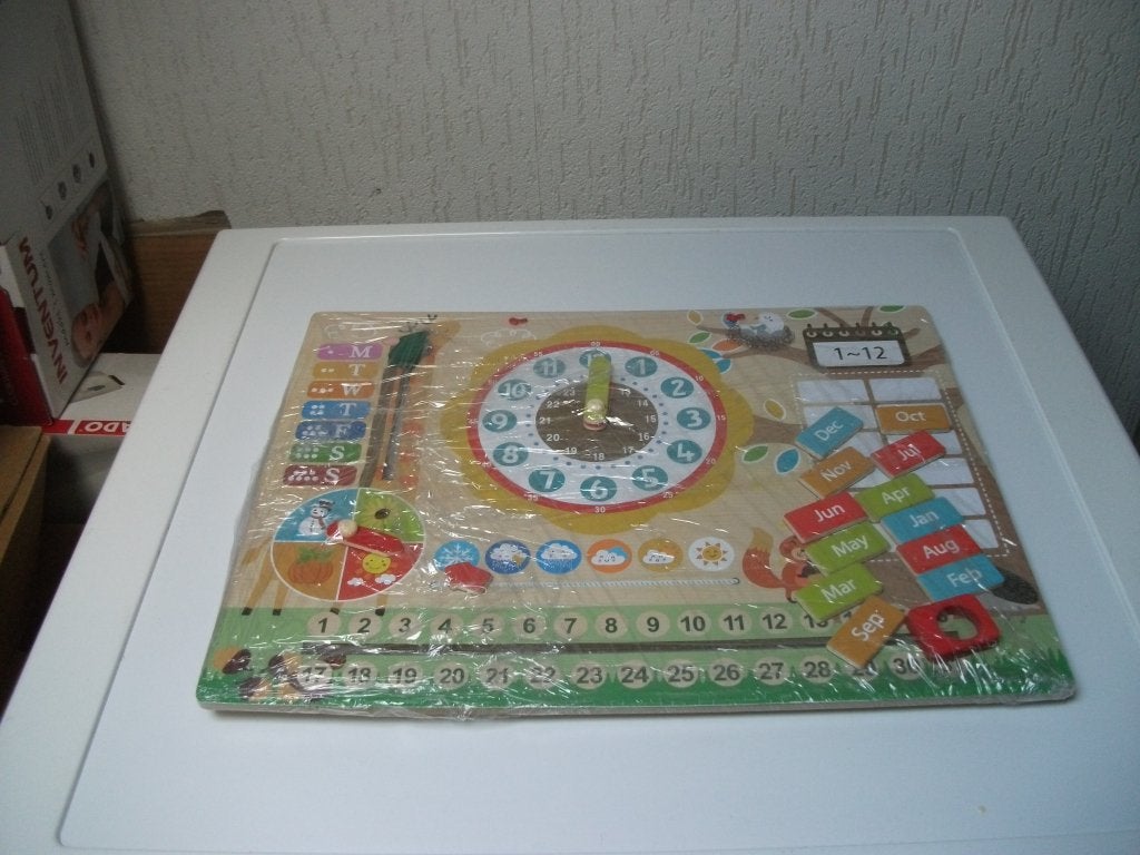 Kalender-klok met magneetjes, Kinderen en Baby's, Ophalen of Verzenden, Gebruikt