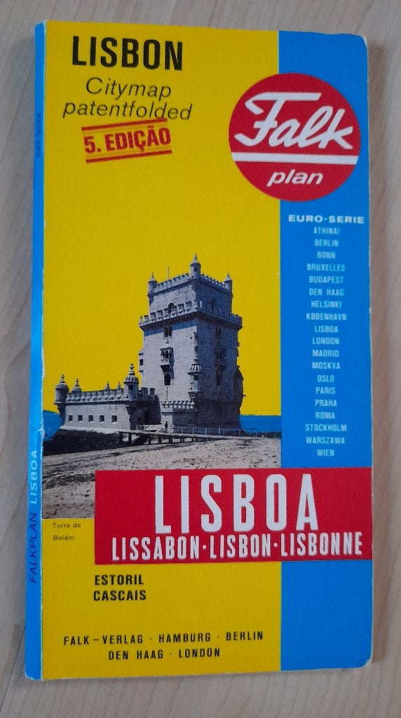 CITYMAP LISSABON FALK KAART No. 209, Ophalen of Verzenden, Gelezen, Overige onderwerpen