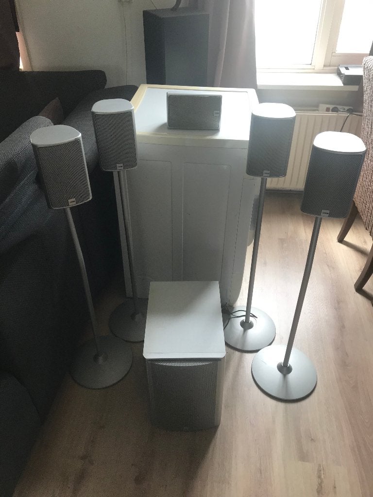 Canton Plus X 5.1 Surround Speakerset met AS 22 Subwoofer, Gebruikt, 60 tot 120 watt, Surroundset, Ophalen