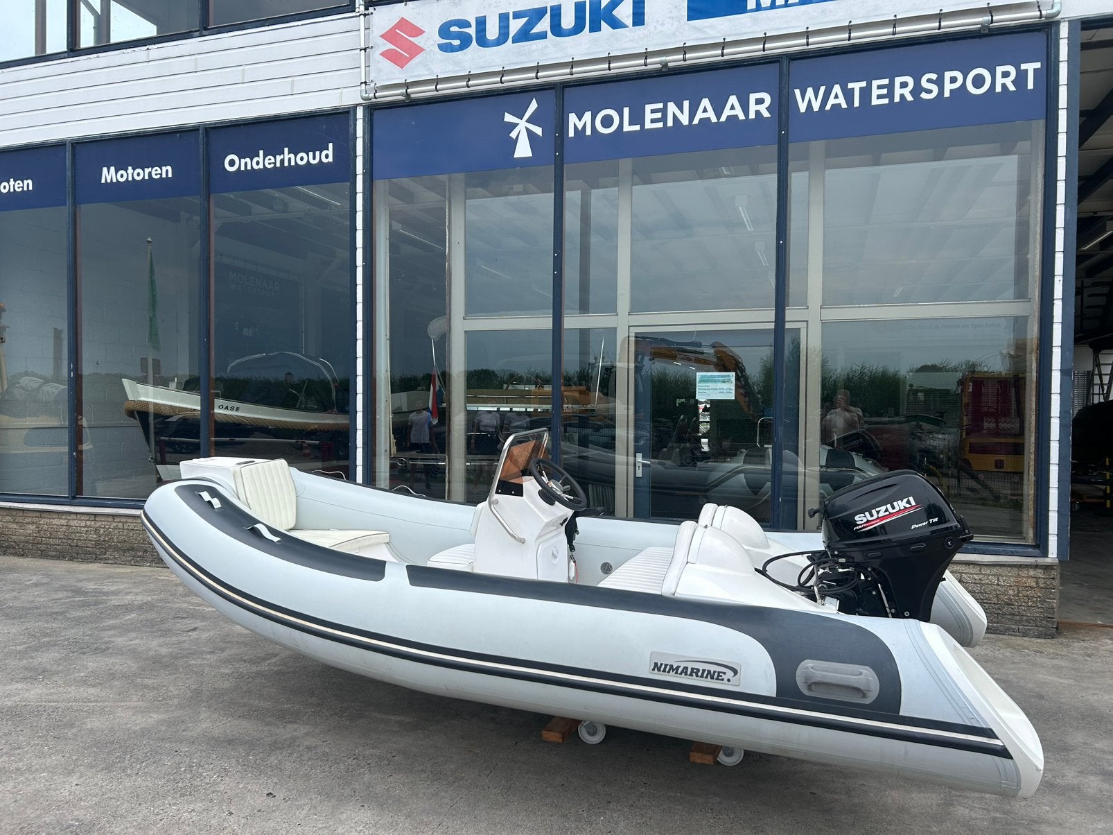 Nette Nimarine MX 410 RIB met Suzuki DF 20 ATL, Watersport en Boten, Gebruikt, 4 m, Pomp, Nimarine