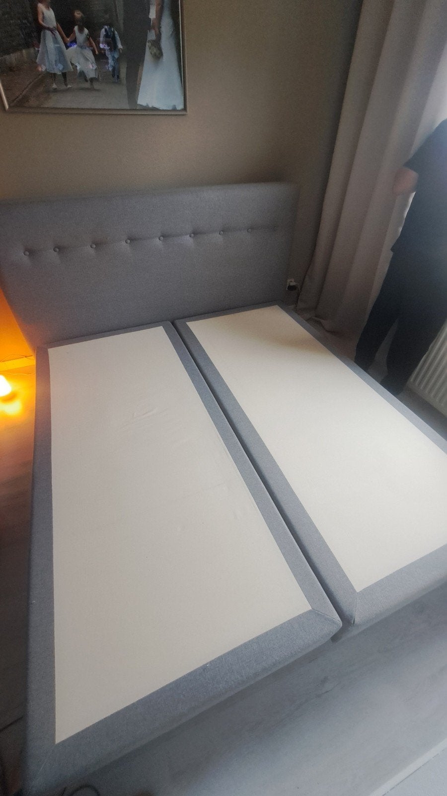 boxspring 180200, Ophalen, Tweepersoons, Zo goed als nieuw, 180 cm