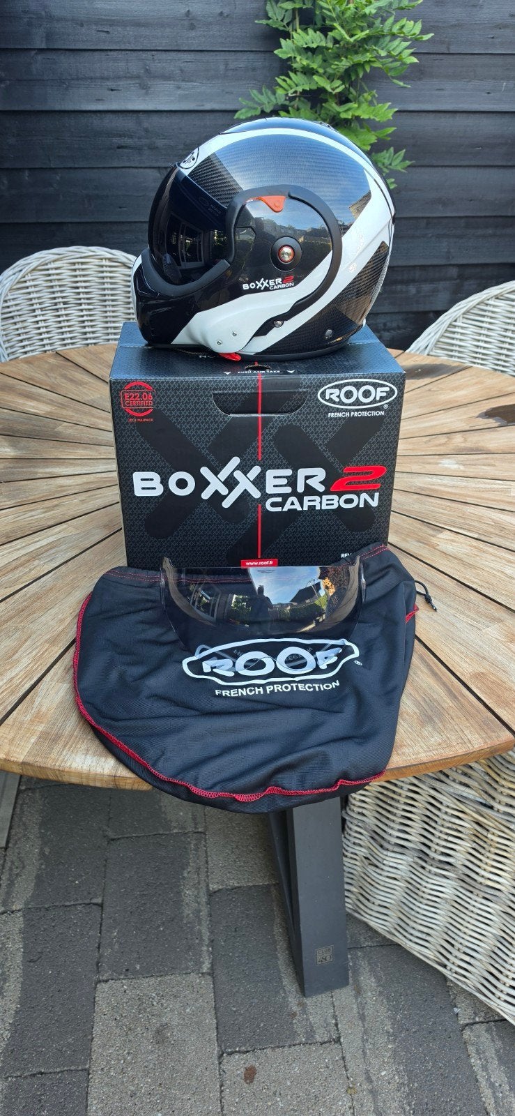 Roof Boxxer 2 Carbon M - Zo goed als nieuw, Overige merken, M, Systeemhelm, Ophalen of Verzenden