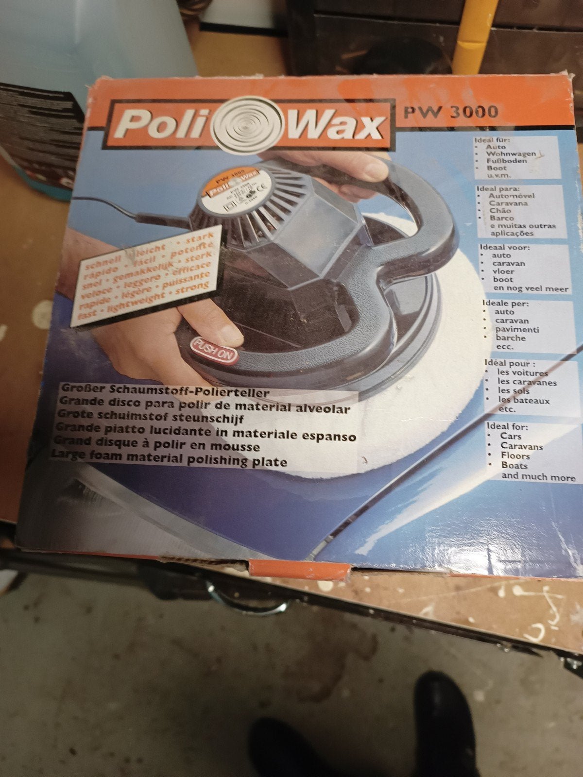 Poli Wax PW 3000 Polijstmachine - Auto, Caravan, Boot, Ophalen