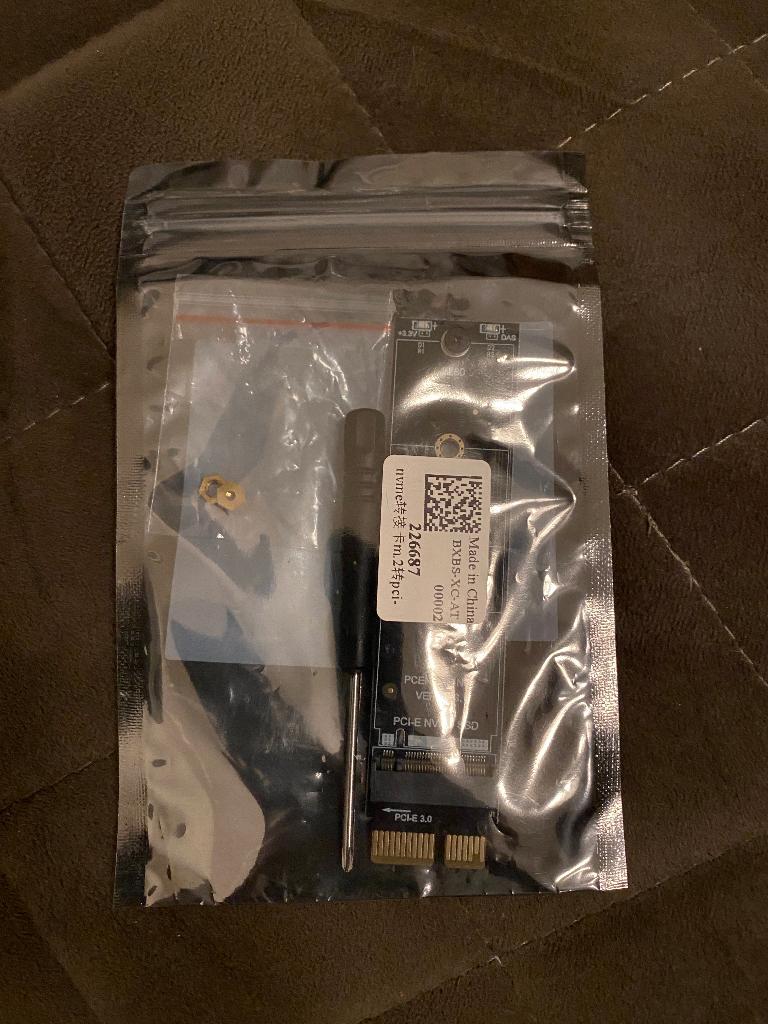 Nieuwe kaart/adapter om M2 SSD op moederbord te installeren, Ophalen, Intern, SSD, Nieuw