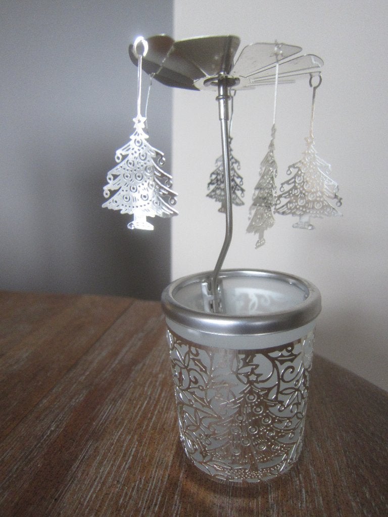 kerst draaiend waxine lichtje carrousel nooit gebruikt molen, Diversen, Ophalen of Verzenden, Nieuw