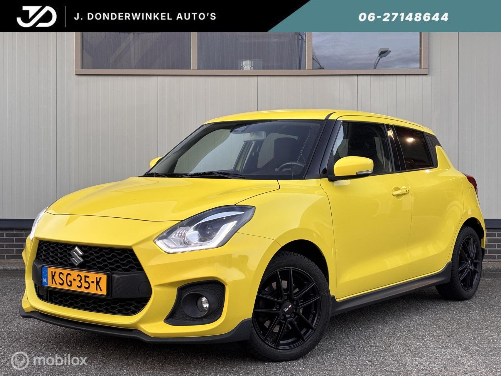 Suzuki Swift 1.4 Sport 140PK CHAMPION YELLOW camera RIJKLAAR, Auto's, Suzuki, Stof, Gebruikt, 4 cilinders, Automatische klimaatregeling
