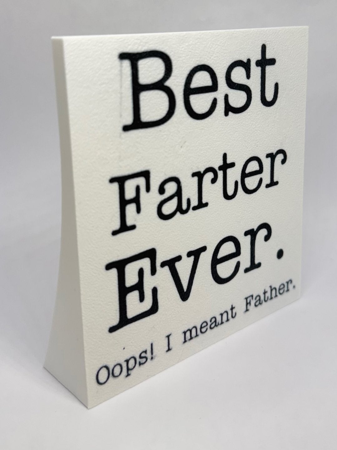 Grappig Vaderdag Cadeau: Best Farter Ever Plaquette, Overige stijlen, Nieuw, Kunststof, Ophalen of Verzenden