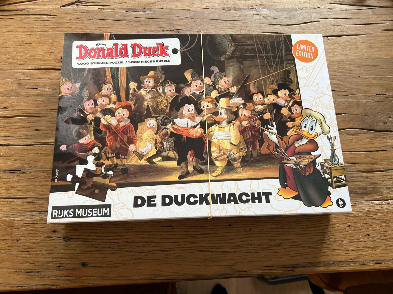 Donald Duck De Duckwacht Legpuzzel 1000 stukjes, Ophalen of Verzenden, 500 t/m 1500 stukjes, Zo goed als nieuw, Legpuzzel