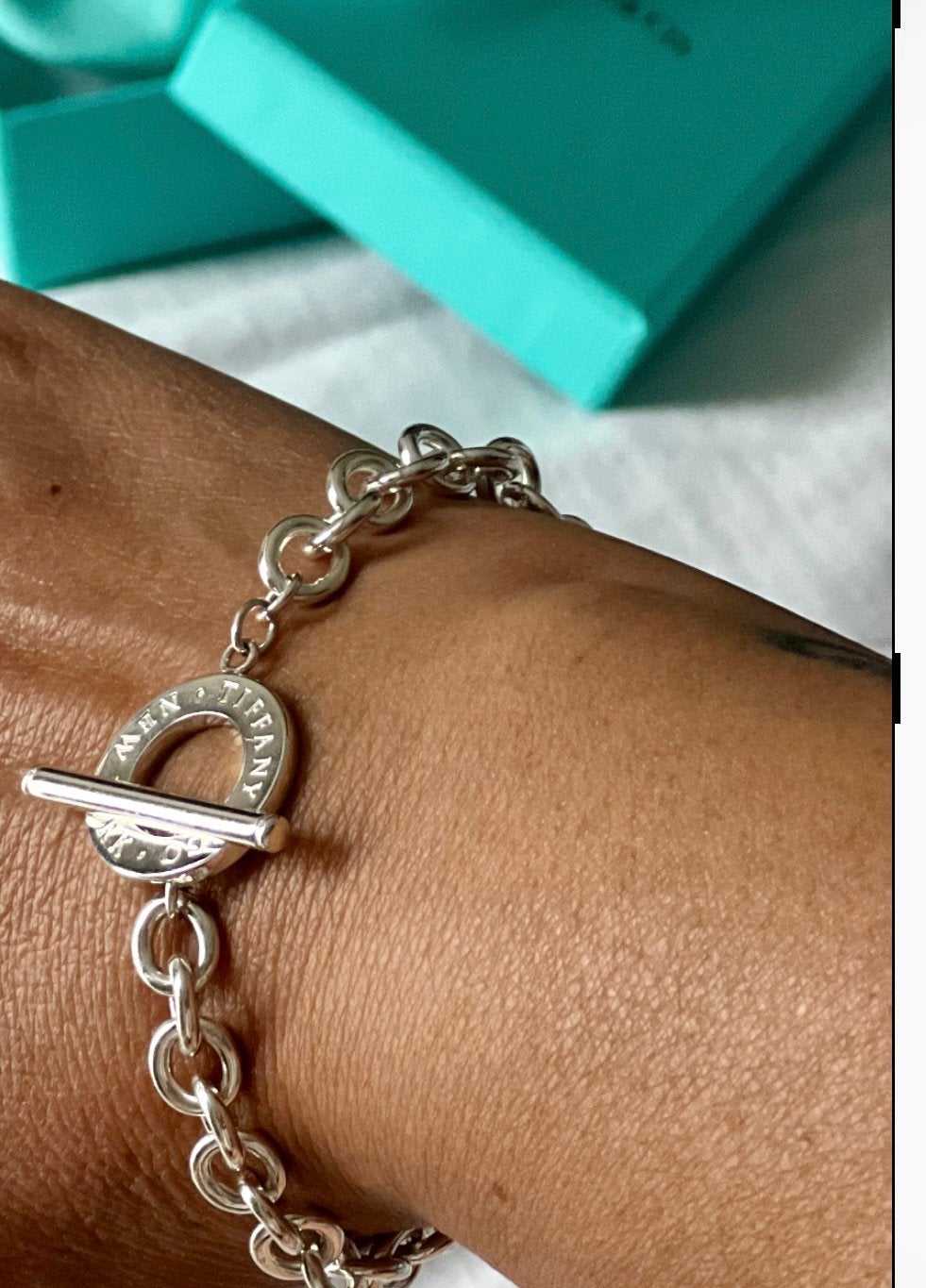 Tiffany & Co zilveren armband, Sieraden, Tassen en Uiterlijk, Armbanden, Ophalen, Zo goed als nieuw, Zilver