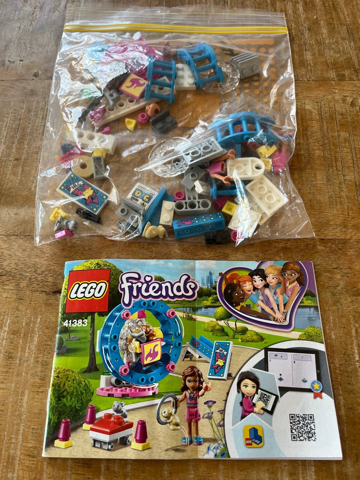 Lego Friends 41383 Emma's Hamsterspeeltuin, Ophalen of Verzenden, Zo goed als nieuw, Overige merken