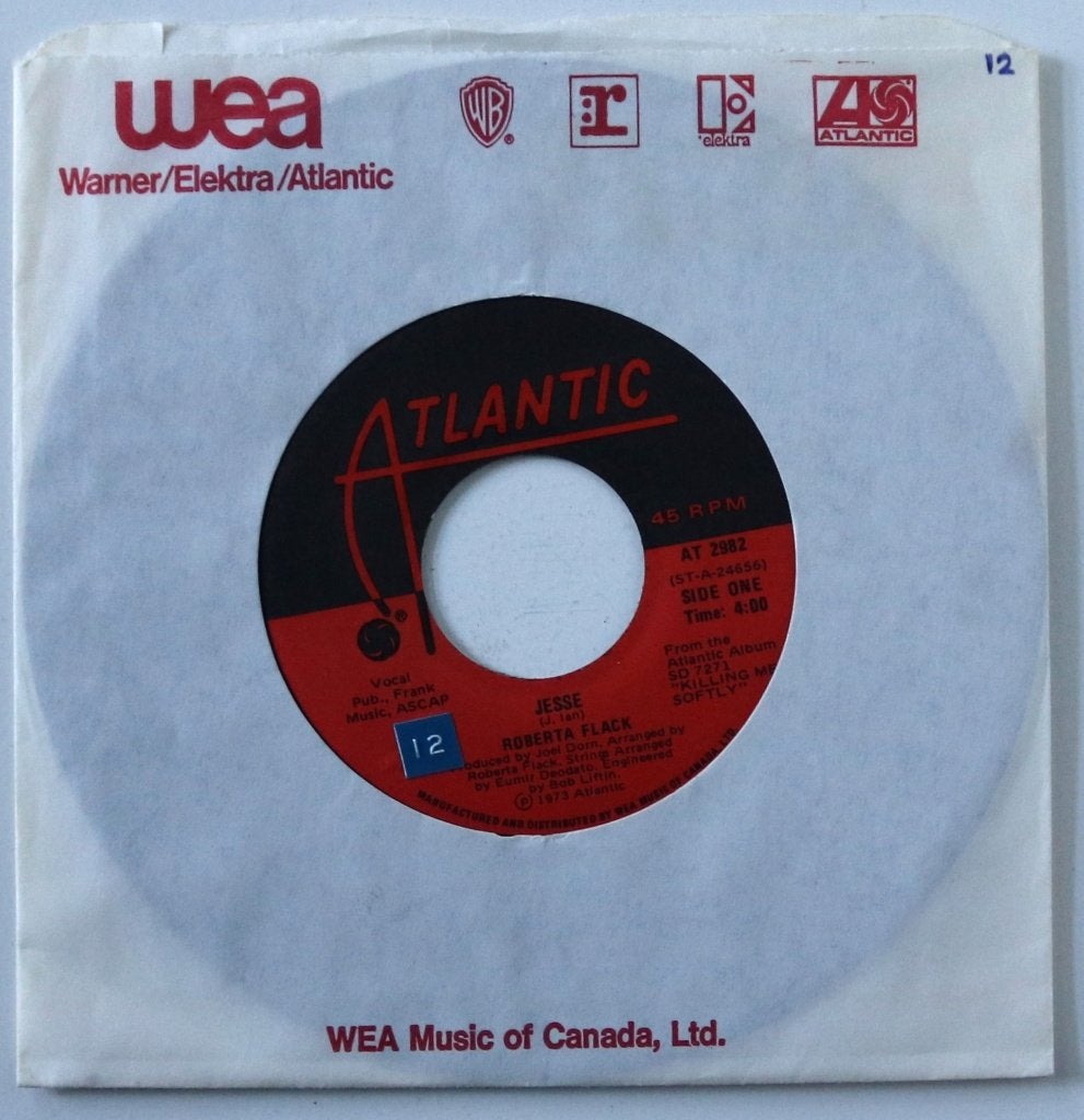 Roberta Flack - Jesse - 7in single – 1973, Cd's en Dvd's, Vinyl Singles, Gebruikt, R&B en Soul, 7 inch, Ophalen