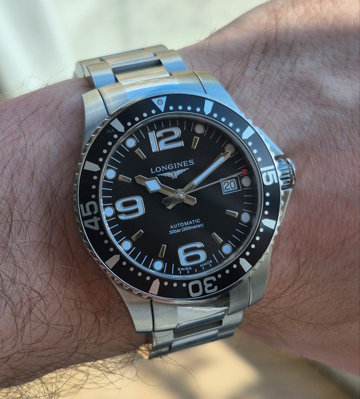 Longines HydroConquest Automatic Ref. L3.741.4 - Full Set, Longines, Staal, Longines, Polshorloge