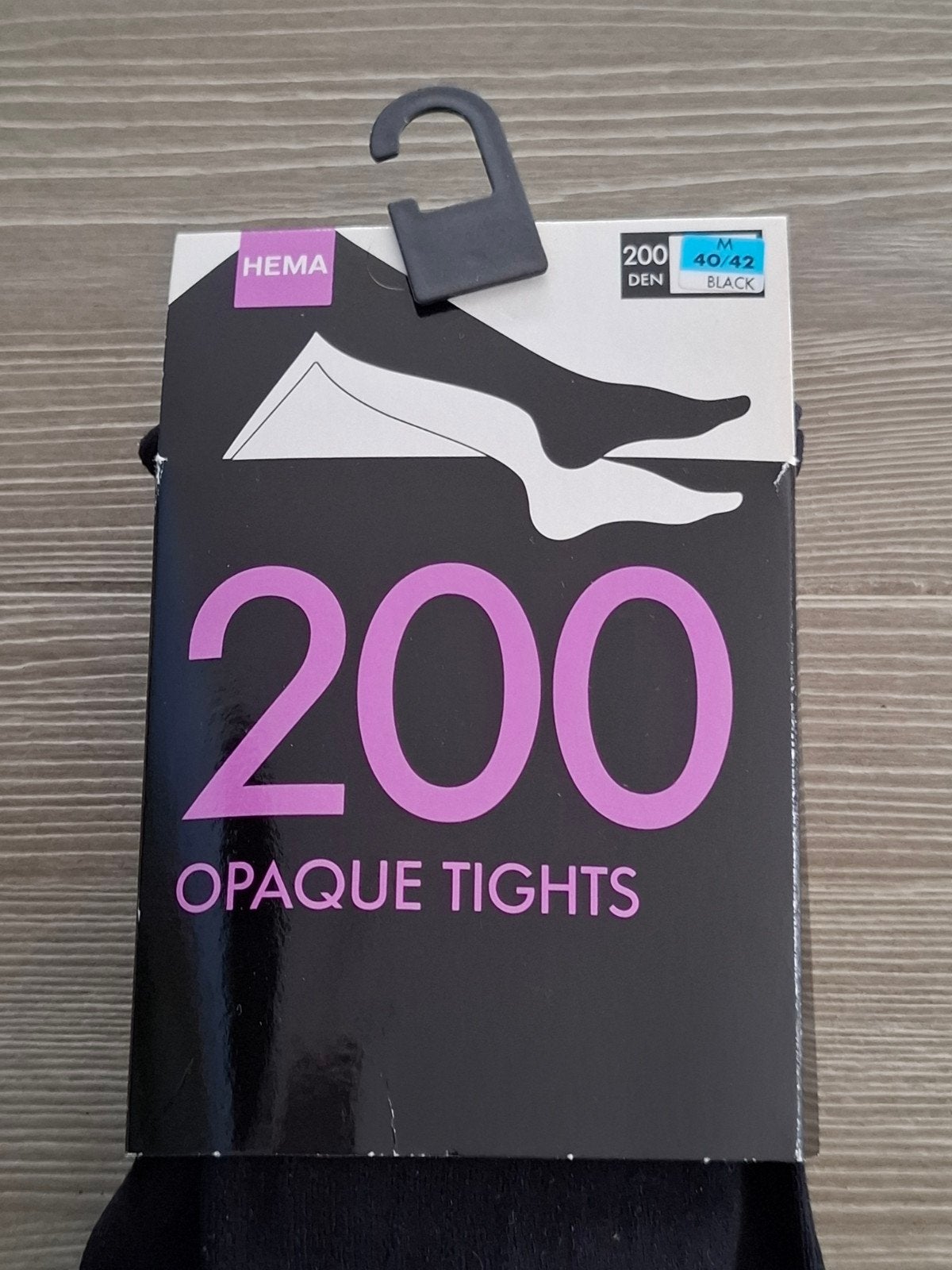 Nieuw Hema 200 Denier Opaque Panty Zwart Maat M (40/42), Zwart, Nieuw, Maat 40/42 (M), Ophalen of Verzenden